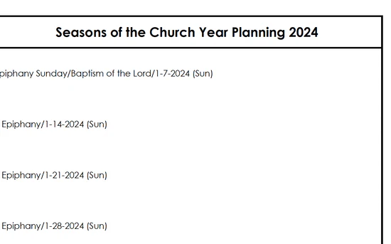 Seasons of the Church Year Planning 2024 (PDF)